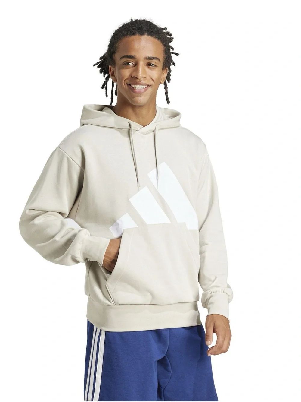 Adidas Men's Big Logo Fleece Hoodie NWT